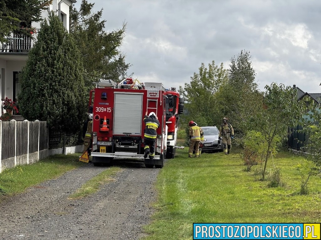 pożar domu, pożar domu w opolu, strzą gaziła dom, pożar domu w Opolu na Olimpijskiej, olimpijska pożar domu, 