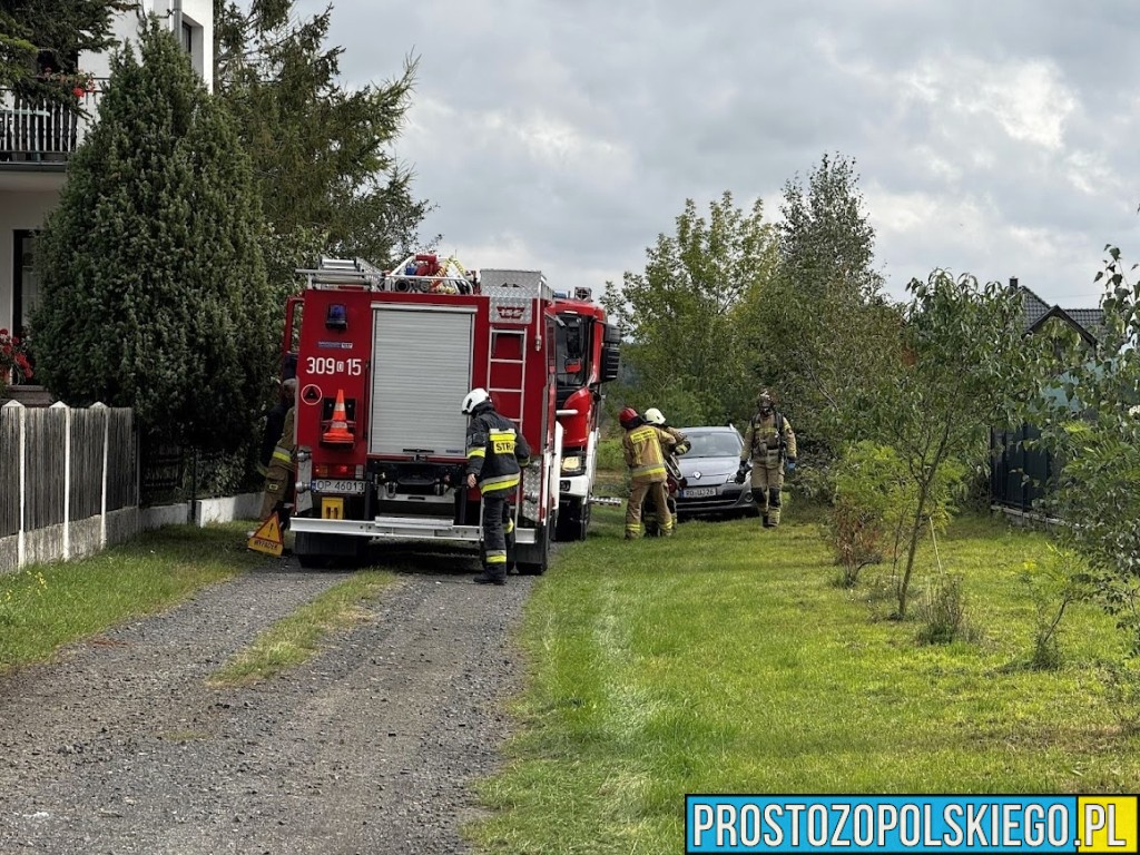 pożar domu, pożar domu w opolu, strzą gaziła dom, pożar domu w Opolu na Olimpijskiej, olimpijska pożar domu, 