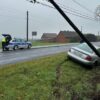 Jesienna aura zaskoczyła kierowców w powiecie oleskim. Dwie kolizje tego samego dnia – policja apeluje o ostrożność