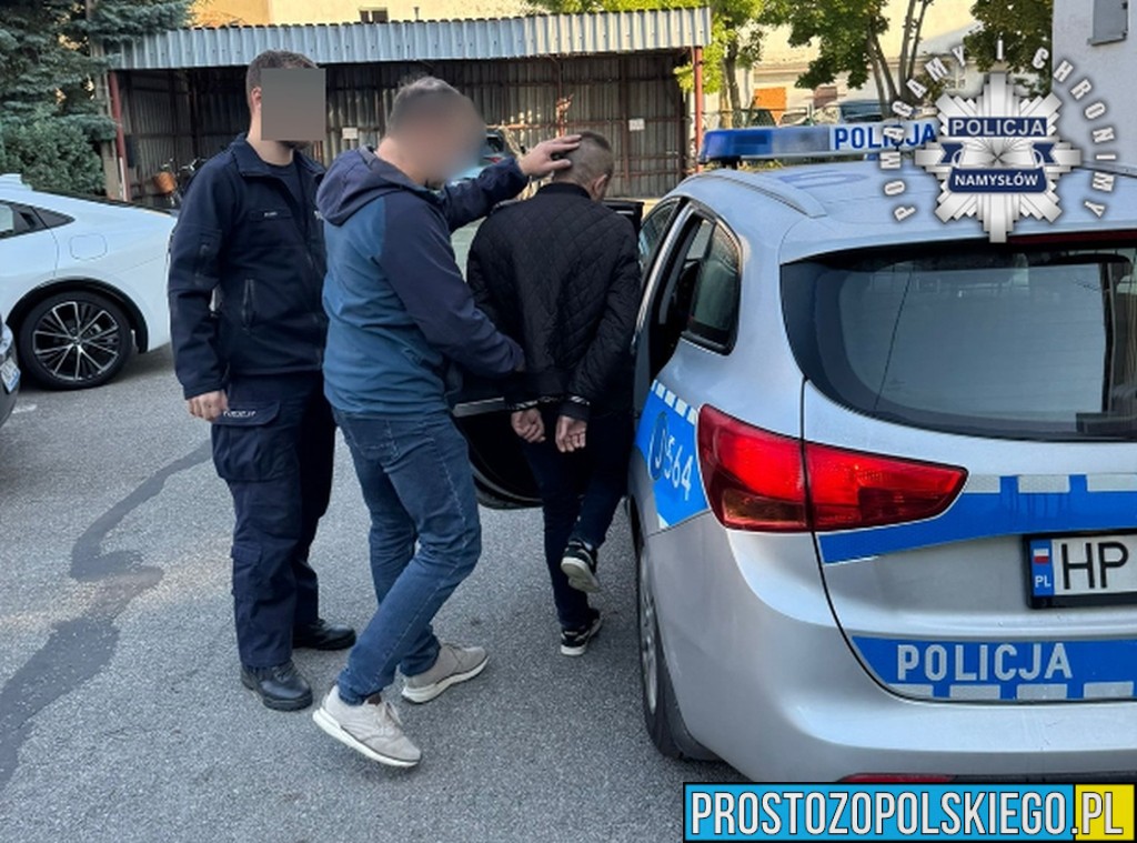 Namysłów: Policjanci zatrzymali dwóch poszukiwanych listem gończym