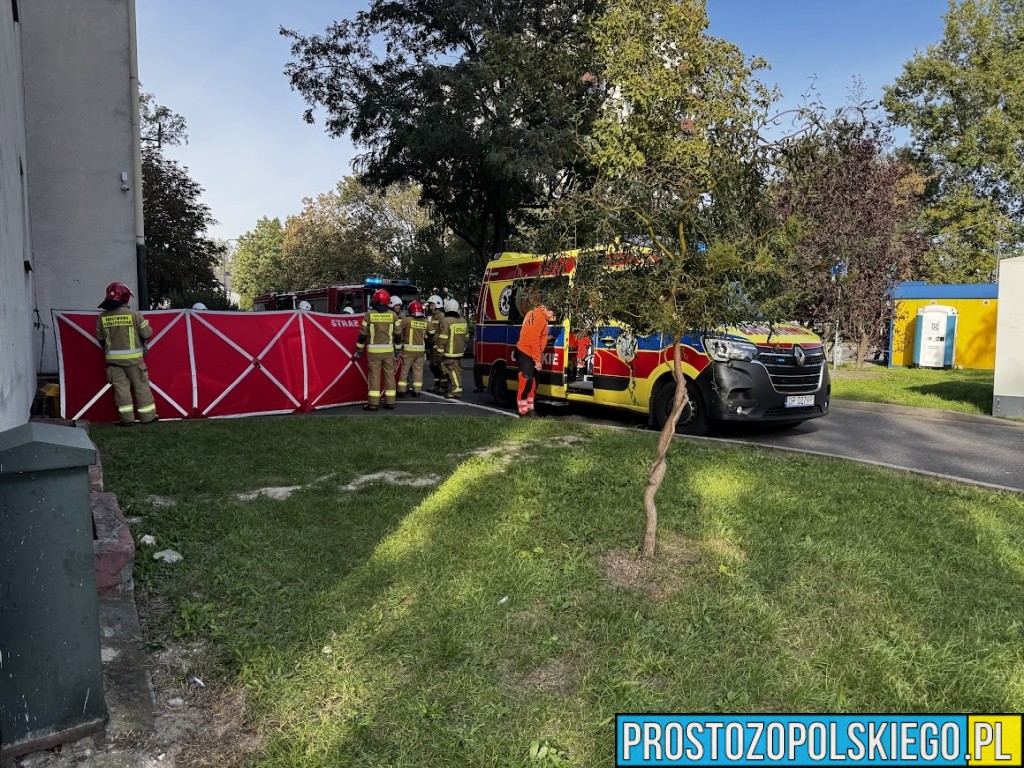 wypadł z okna, wypadł z 8 piętra, wypadł z okna i zginął, wypadek poważny wypadek, spadł z wysokości, 