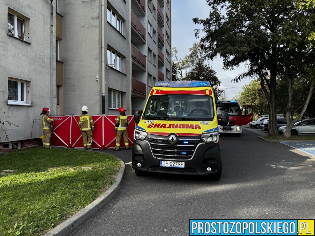 wypadł z okna, wypadł z 8 piętra, wypadł z okna i zginął, wypadek poważny wypadek, spadł z wysokości, 
