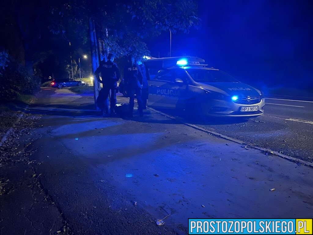 Policjanci z Grodkowa zatrzymali motorowerzystę pod wpływem alkoholu i narkotyków