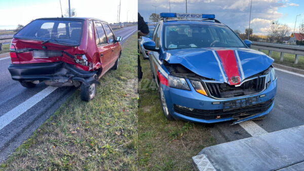 Zdarzenie z udziałem karetki przewożącej krew w Komornie. Sprawcą okazał się 90-letni kierowca