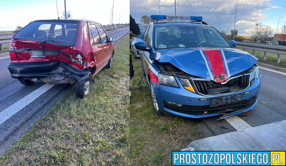 Zdarzenie z udziałem karetki przewożącej krew w Komornie. Sprawcą okazał się 90-letni kierowca