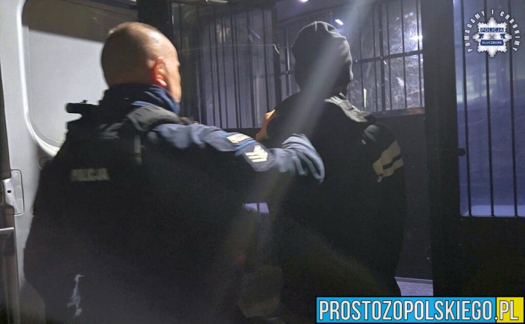 Nocny patrol w Kluczborku: policjanci zatrzymali 39-latka z amfetaminą