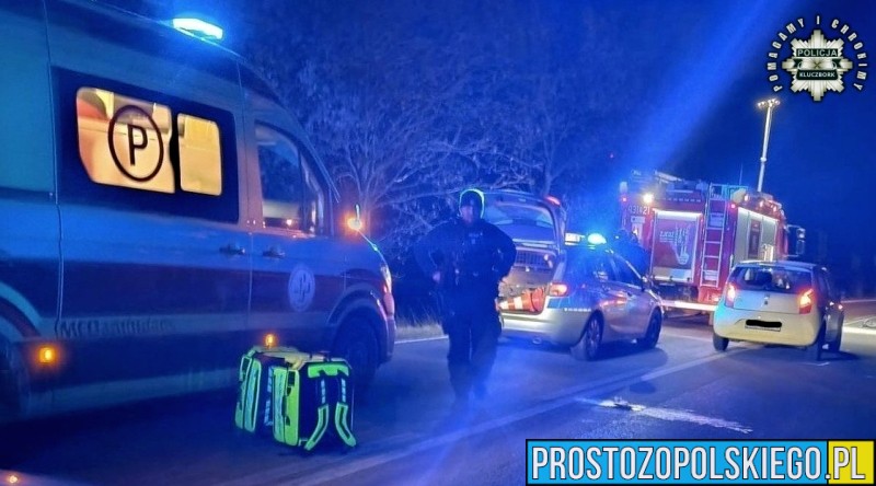 Potrącenie pieszego-policjant po służbie udzielił pierwszej pomocy