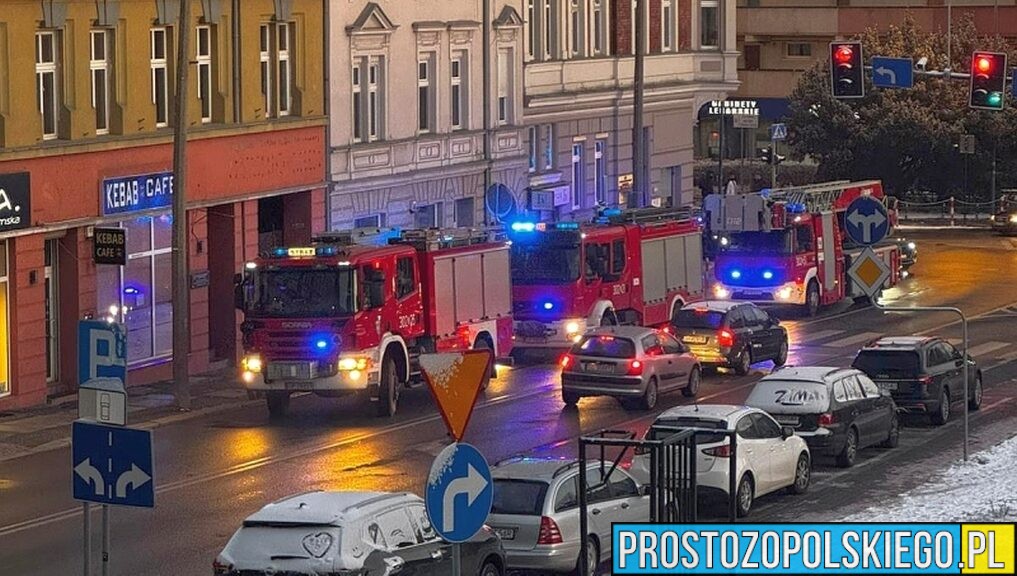 Pożar na ul. Reymonta w Opolu. Zapalił się grzejnik elektryczny – na szczęście nikt nie ucierpiał
