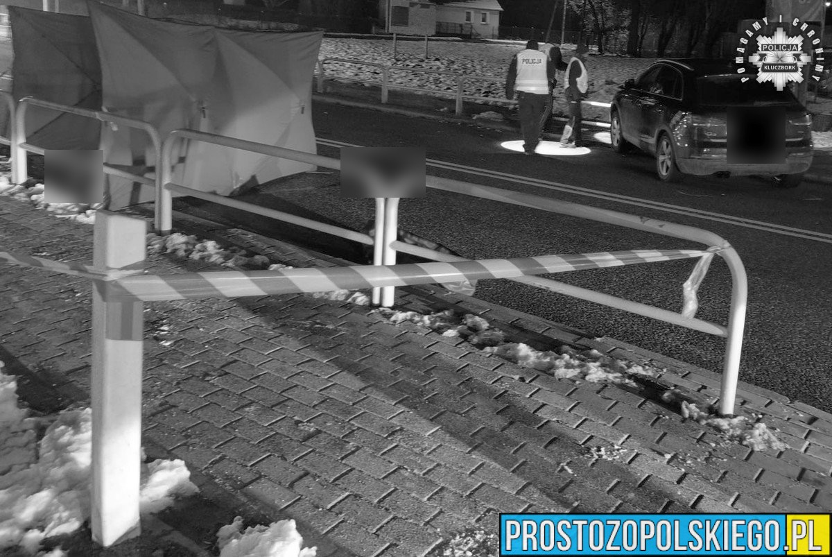 Tragiczny wypadek w Krzywiźnie. 66-letni pieszy zginął po wejściu pod nadjeżdżające audi