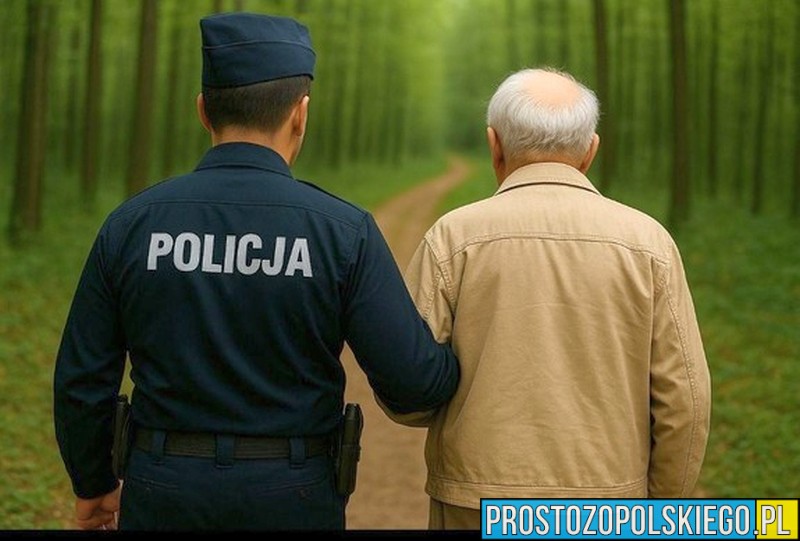 Dzięki pomocy policjantów zdezorientowany 66-latek wrócił do domu