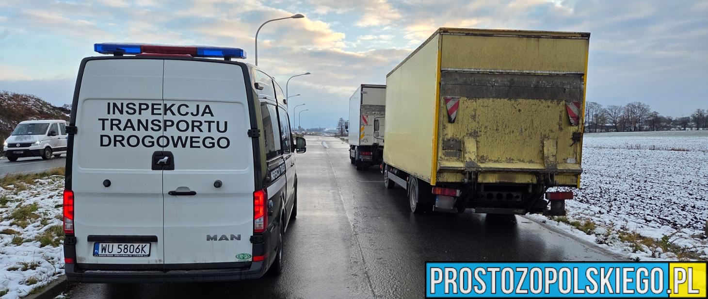 Opolscy inspektorzy skontrolowali 96 pojazdów. Zatrzymano aż 46 dowodów rejestracyjnych – akcja WITD Opole