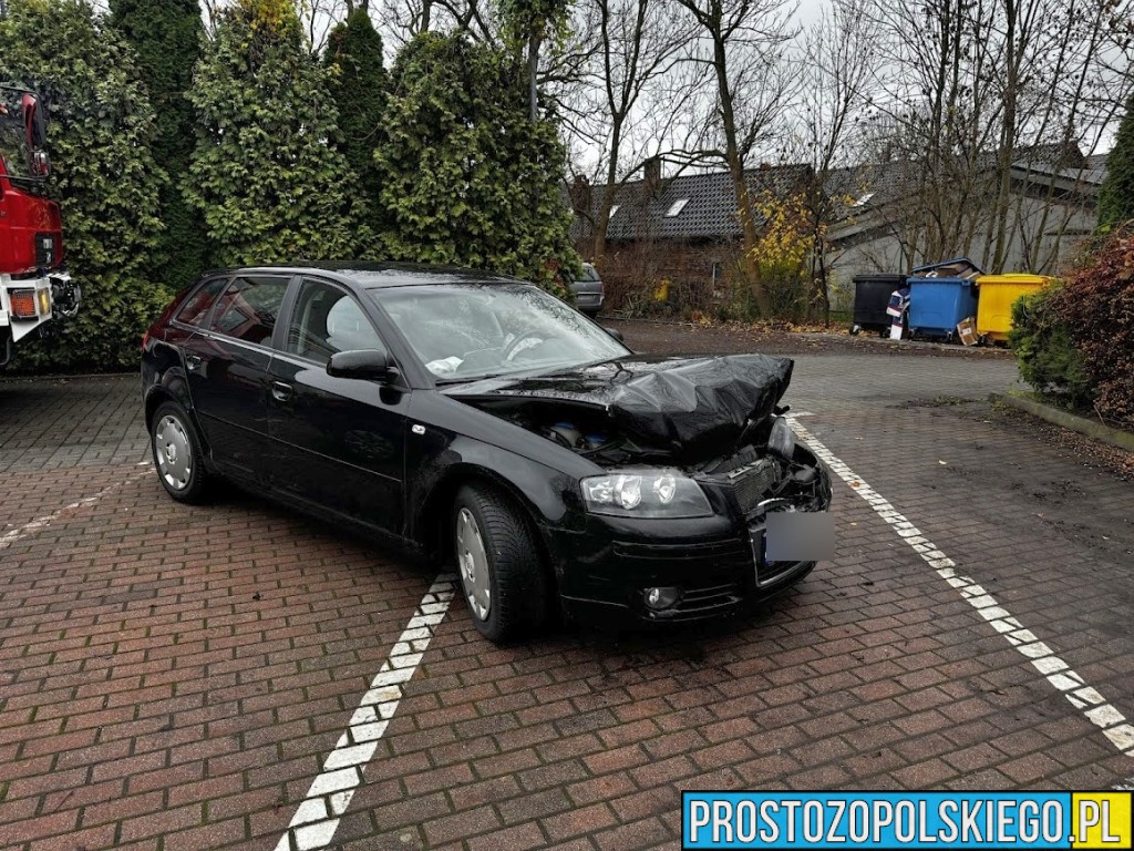 Dobrzeń Wielki: Zderzenie Audi z Volkswagenem na ul. Opolskiej – sprawca ukarany mandatem