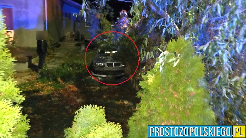 Buszyce: pijany 19-latek obywatel Ukrainy dachował BMW i zniszczył ogrodzenie. Nie posiadał prawo jazdy