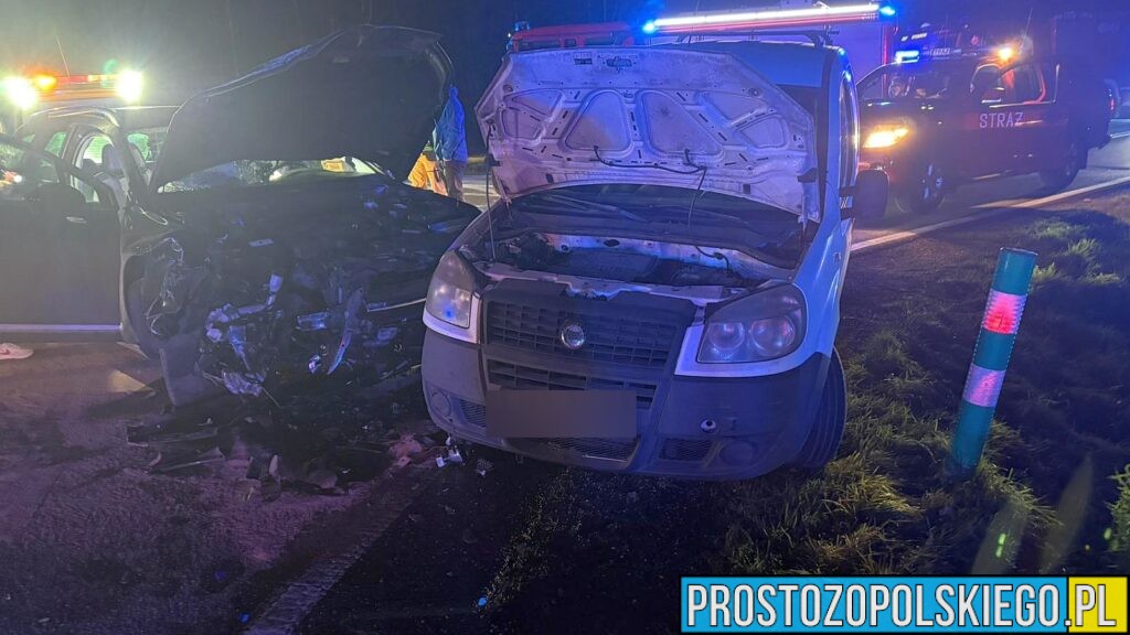 Poważny wypadek na DK39 pomiędzy Bukową Śląska a Iglowicami w powiecie namysłowskim. Jedna osoba trafiła do szpitala