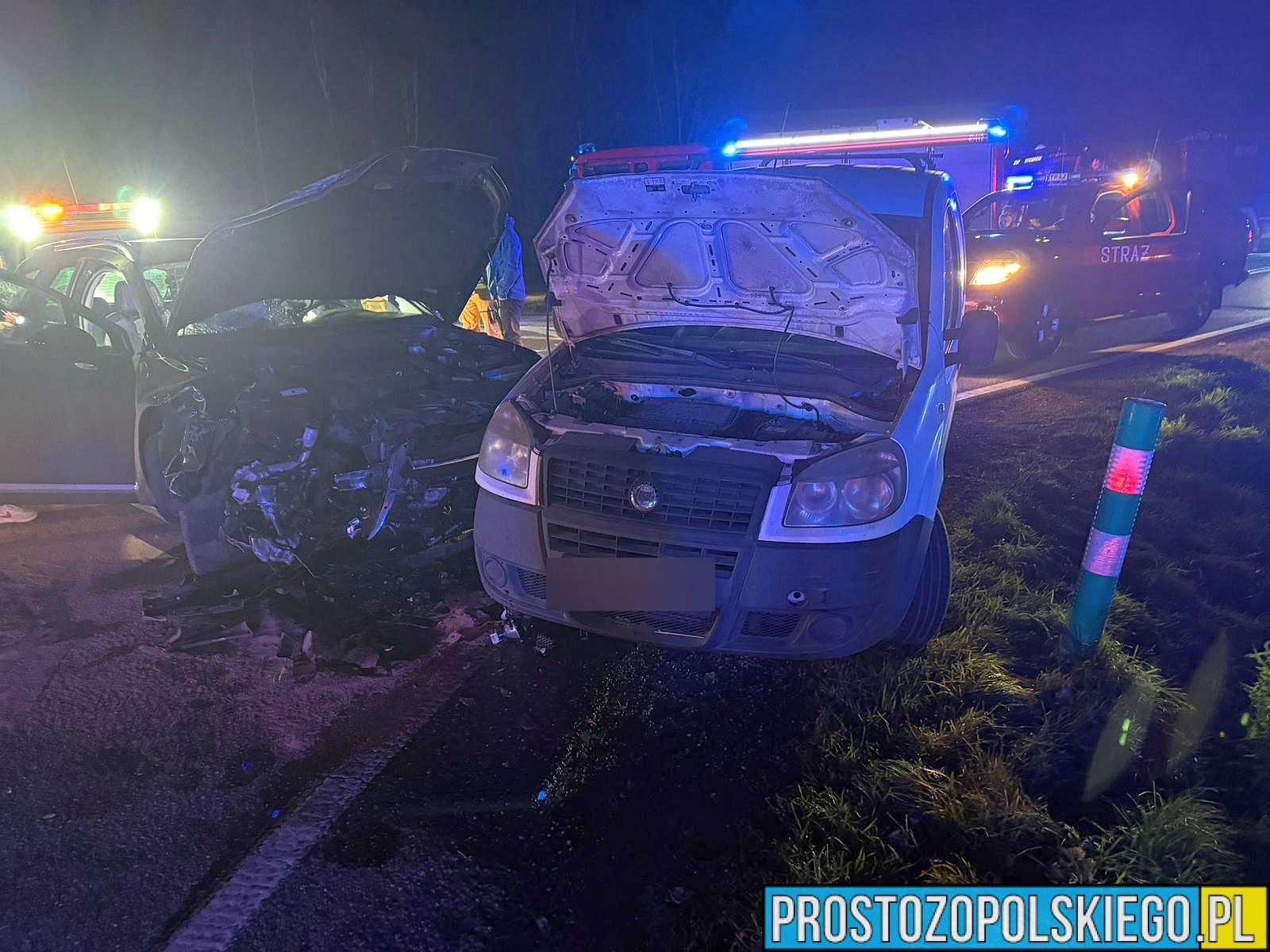 Poważny wypadek na DK39 pomiędzy Bukową Śląska a Iglowicami w powiecie namysłowskim. Jedna osoba trafiła do szpitala