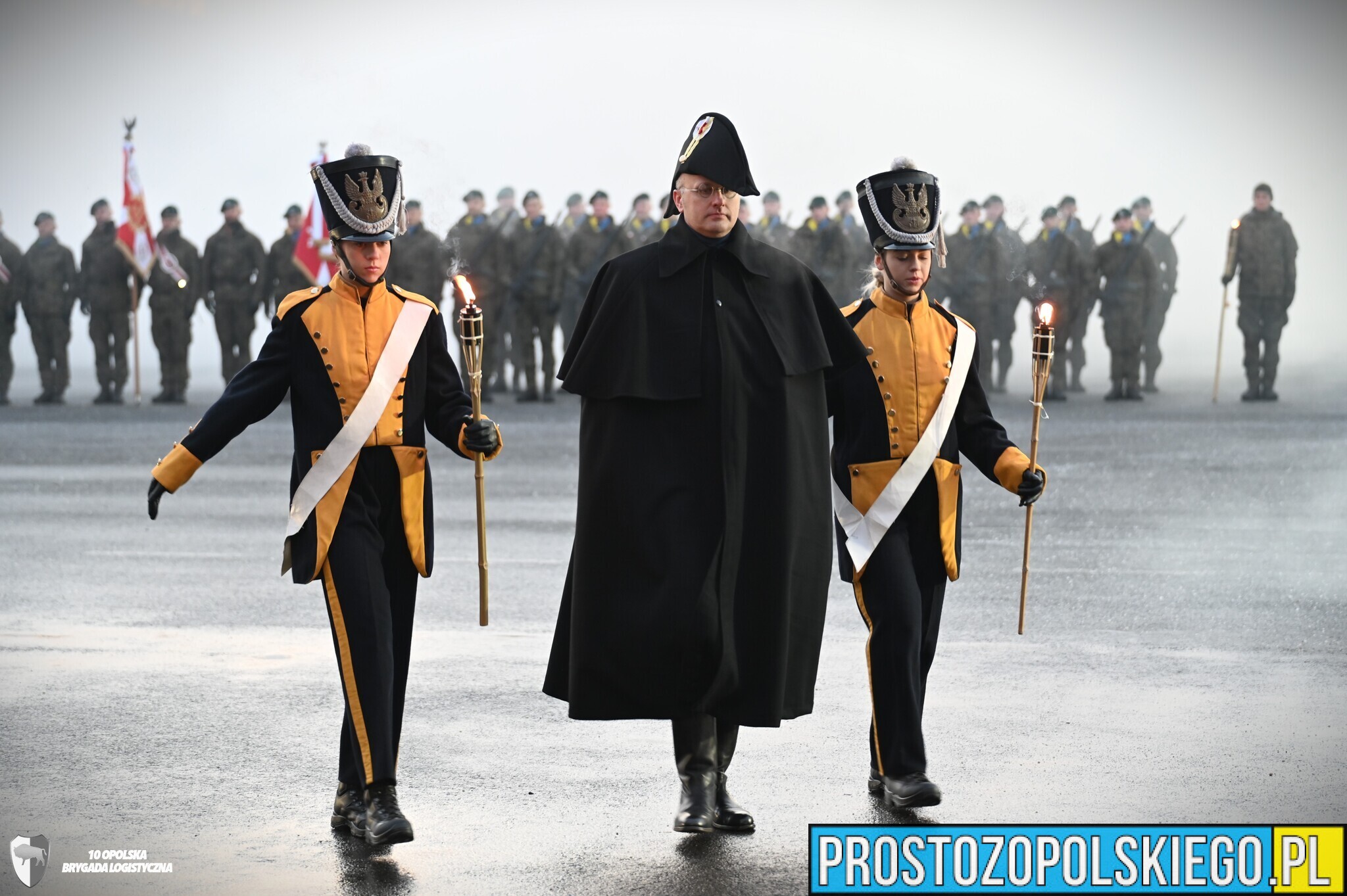 Uroczysty apel 10. Opolskiej Brygady Logistycznej ku czci płk. Piotra Wysockiego