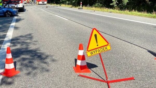 Wypadek na DW405 w miejscowości Wierzbie. Dwóch kierowców trafiło do szpitala