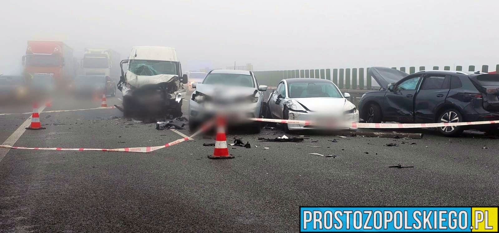 Tragiczny wypadek na autostradzie A4. Jedna osoba nie żyje, droga w kierunku Wrocławia zablokowana