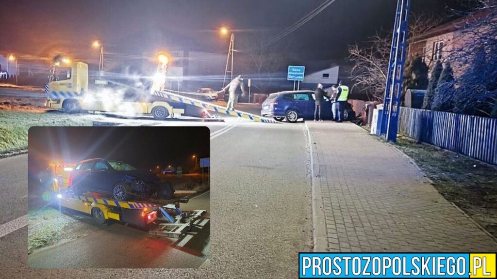 Ponad 3 promile alkoholu. 31-latek wjechał w ogrodzenie w Dalachowie