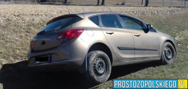 Głubczyccy policjanci zatrzymali pijanego kierowcę peugeota, który wjechał do rowu