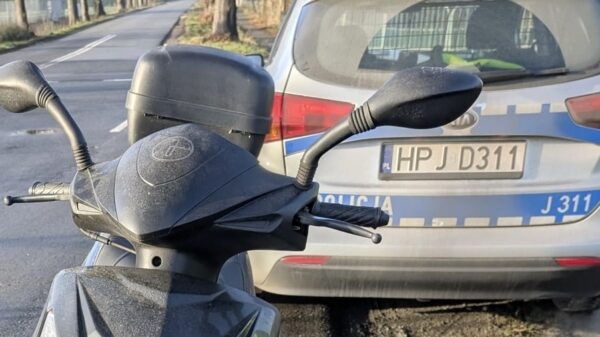 Biskupice: 64-letni motorowerzysta zatrzymany. Miał ponad promil alkoholu