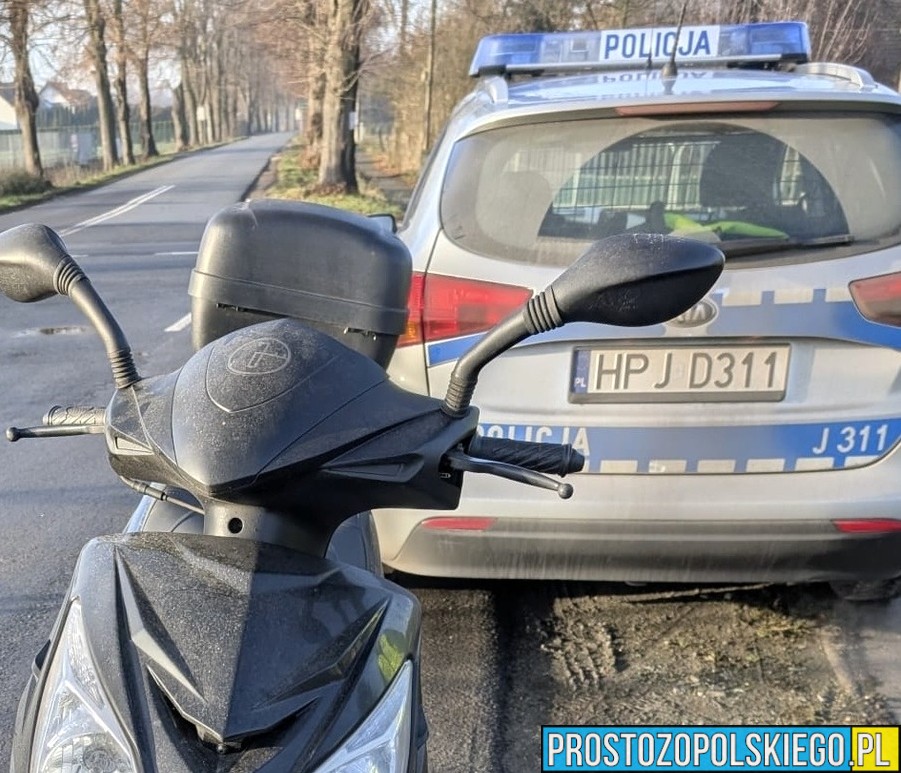 Biskupice: 64-letni motorowerzysta zatrzymany. Miał ponad promil alkoholu