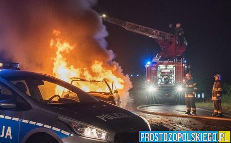 Podpalenie samochodu BMW w Kędzierzynie-Koźlu. Policja zatrzymała 69-latka i 54-latkę