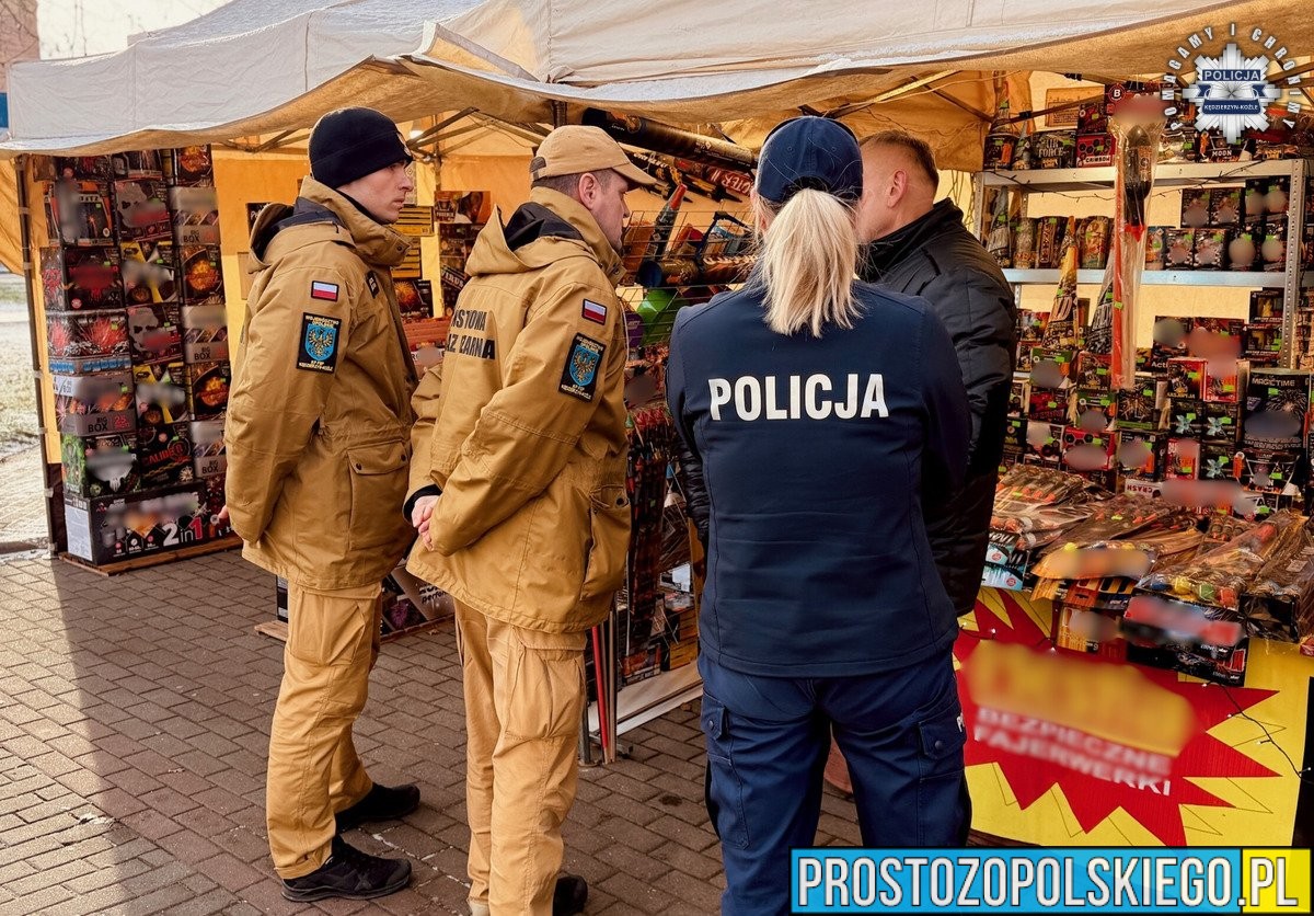 Policja i straż pożarna kontrolują sprzedaż fajerwerków w Kędzierzynie-Koźlu