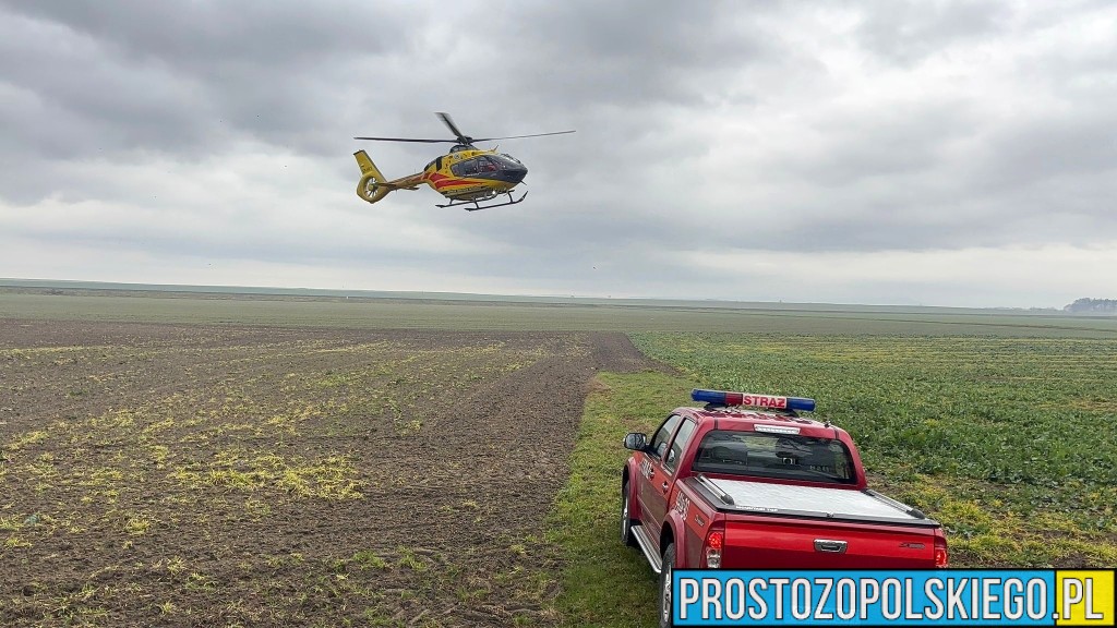 wypadek krapkowice, wypadek koło karpkowic, wypadek , poważny wypadek , wypadek na dw 409, ladowały dwa lpr, lądował helikopter plr,