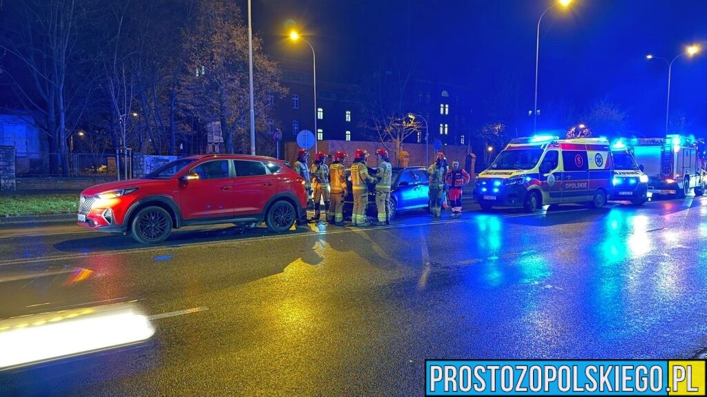 Wypadek na ul. Ozimskiej w Opolu. Trzy osoby, w tym dziecko, trafiły do szpitala