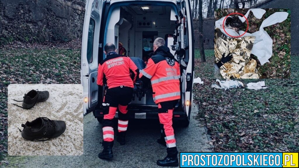 Nyscy policjanci uratowali kobietę przed wychłodzeniem. Apel o czujność podczas mrozów