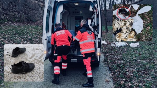 Nyscy policjanci uratowali kobietę przed wychłodzeniem. Apel o czujność podczas mrozów