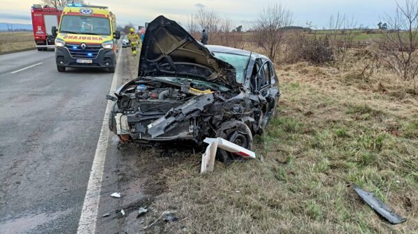 Poważny wypadek na DK46 między Nysą a Otmuchowem – cztery osoby ranne, w tym dzieci