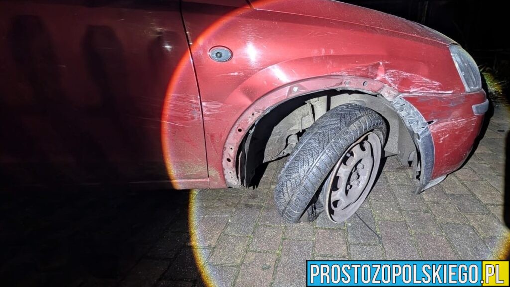 Kluczbork: kolizja zakończyła się nieoczekiwanym finałem. Poszkodowany kierowca miał blisko 2 promile