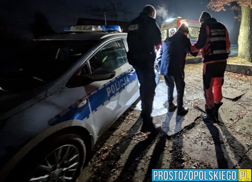 Szybka reakcja policjantów z Kluczborka uratowała życie 87-latkowi