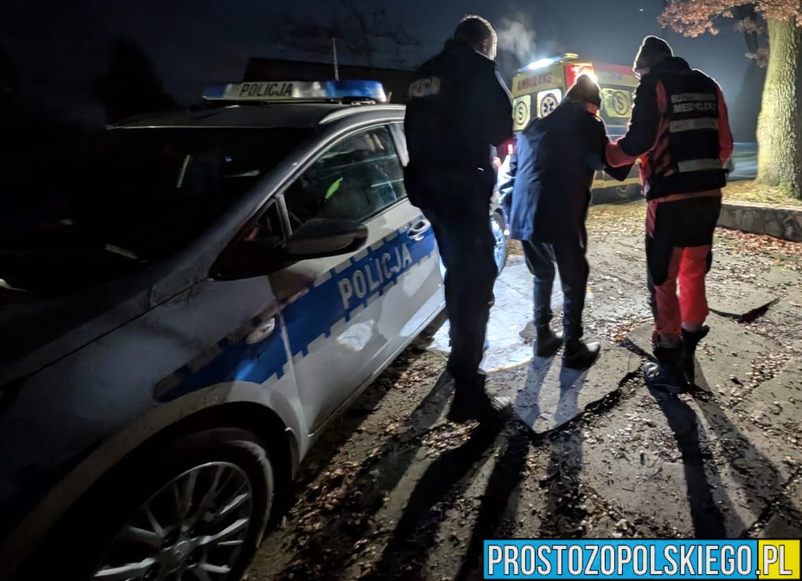 Szybka reakcja policjantów z Kluczborka uratowała życie 87-latkowi