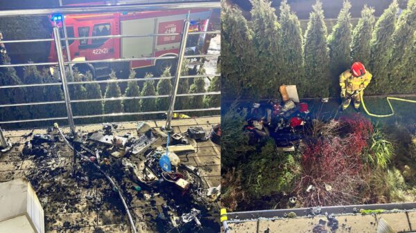 Pożar domu jednorodzinnego w Większycach. Cztery osoby ewakuowały się przed przyjazdem straży