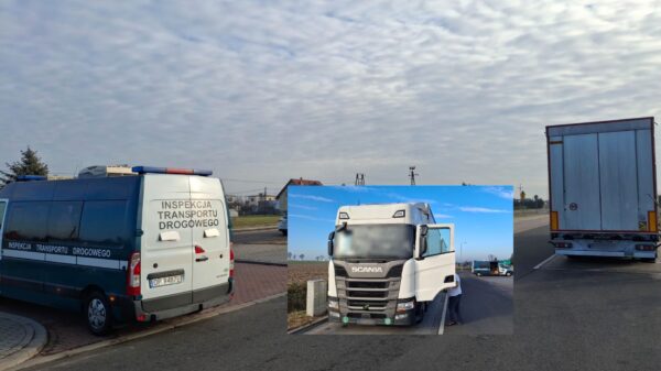 Poważne naruszenia czasu pracy kierowcy. Kontrola WITD na DK45 w Reńskiej Wsi