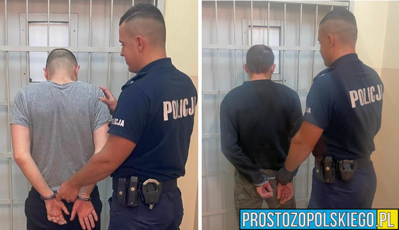 Jednego dnia policjanci z Kluczborka zatrzymali dwóch sprawców przemocy domowej