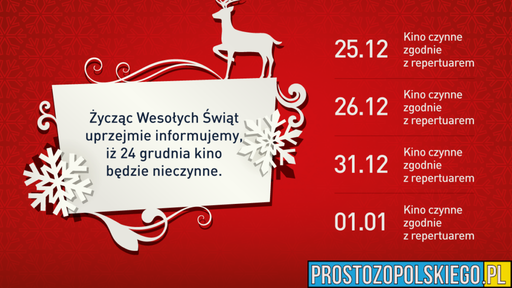 Świąteczne seanse w kinach Helios