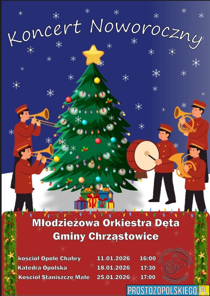 Noworoczne koncerty orkiestry w Opolu i regionie. Wstęp wolny