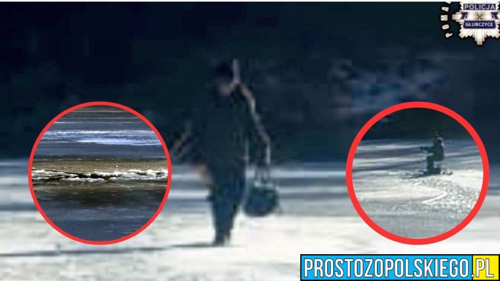 67-letni wędkarz na lodzie. Policjanci zapobiegli tragedii