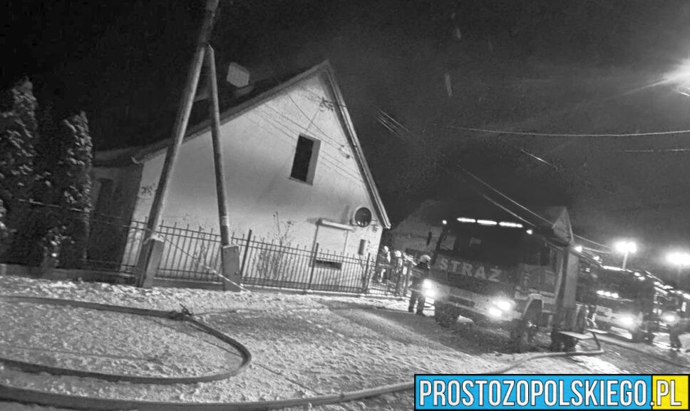 Tragiczny początek nowego roku. Śmiertelny pożar domu w Sarnach Wielkich