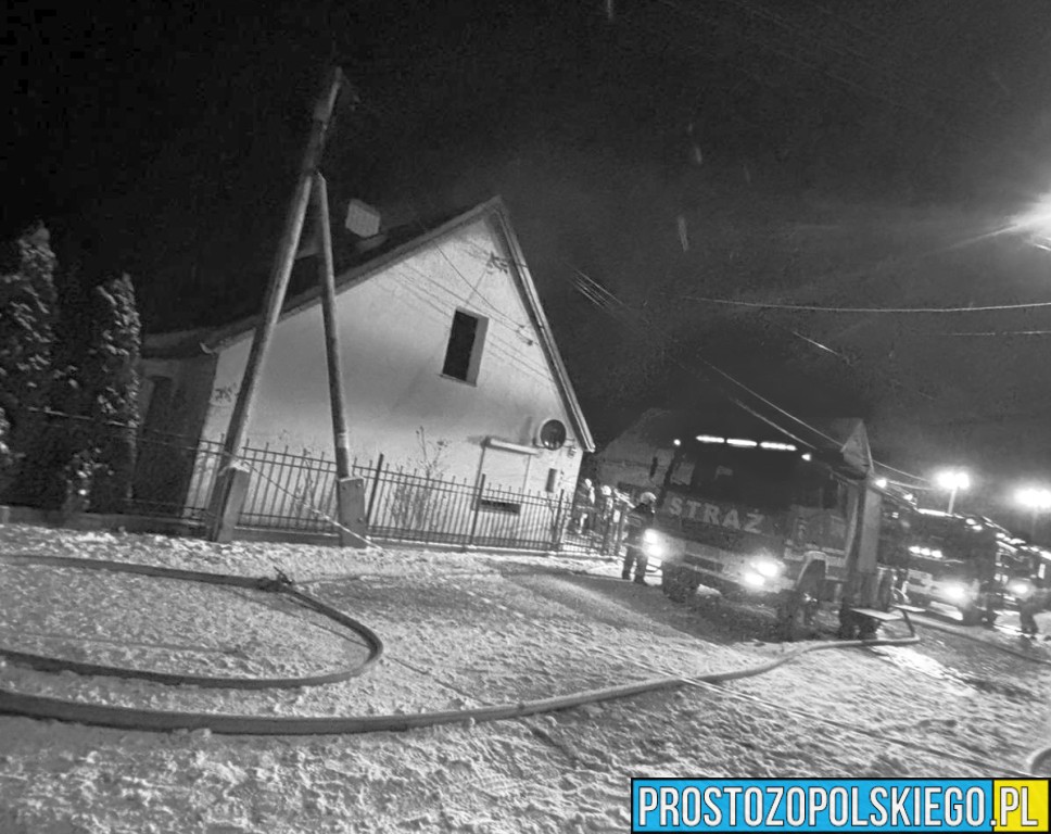 Tragiczny początek nowego roku. Śmiertelny pożar domu w Sarnach Wielkich