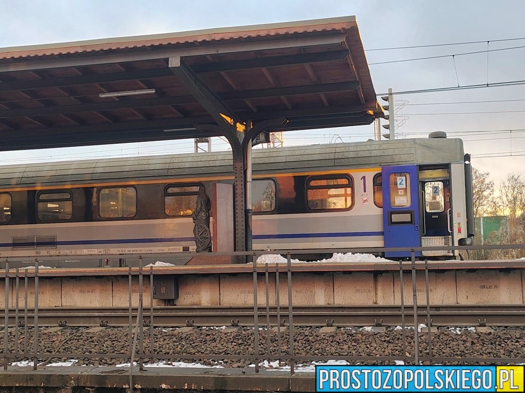 ewakuacja pasażerów, podejrzana paczka, podejrzana torba, podejrzana walizka, ewakuowano pasażerów, wyłączono wagon, akcja na dworcu pkp brzeg,