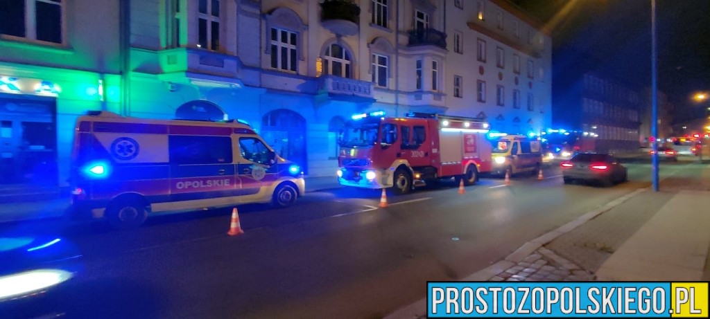 Podejrzenie zatrucia tlenkiem węgla w centrum Opola. Jedna osoba trafiła do szpitala