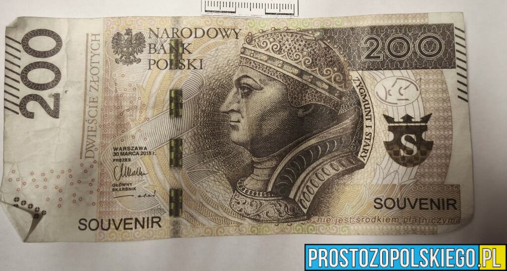 Paczków: próbował zapłacić „banknotem souvenir”. 61-latek odpowie za usiłowanie oszustwa