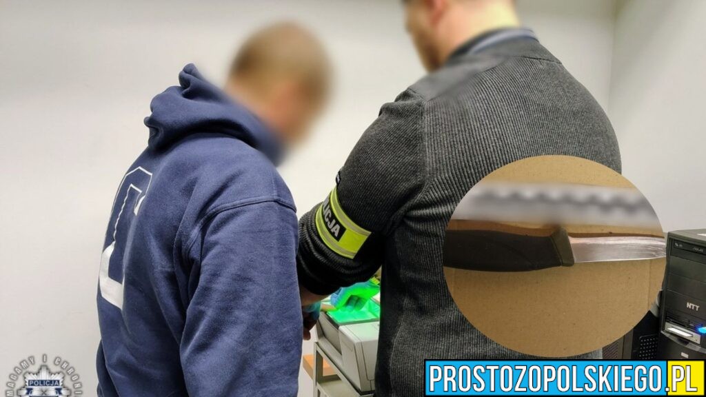 Rozbój z nożem w Brzegu. 46-latek aresztowany na trzy miesiące