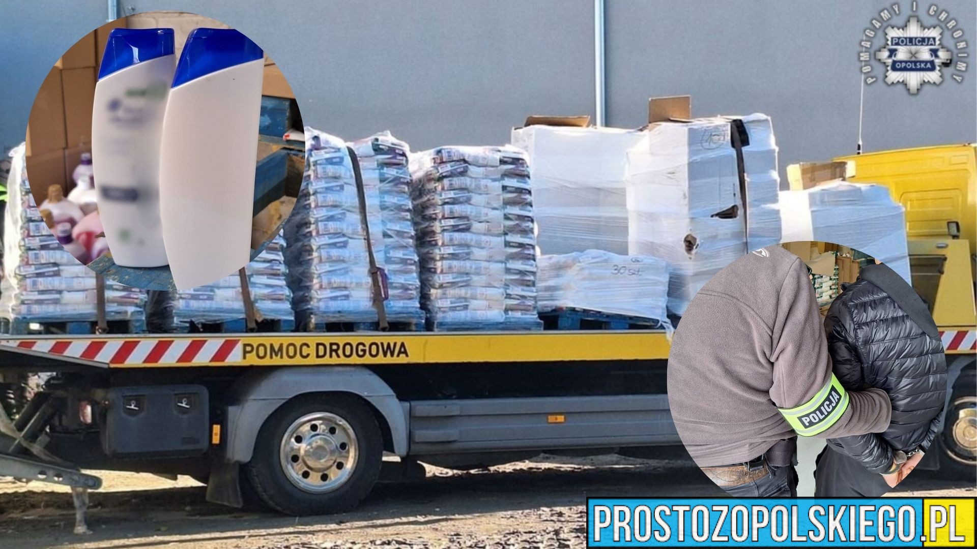 Podrabiał znane marki chemii i kosmetyków. Policja zabezpieczyła 40 palet nielegalnych produktów