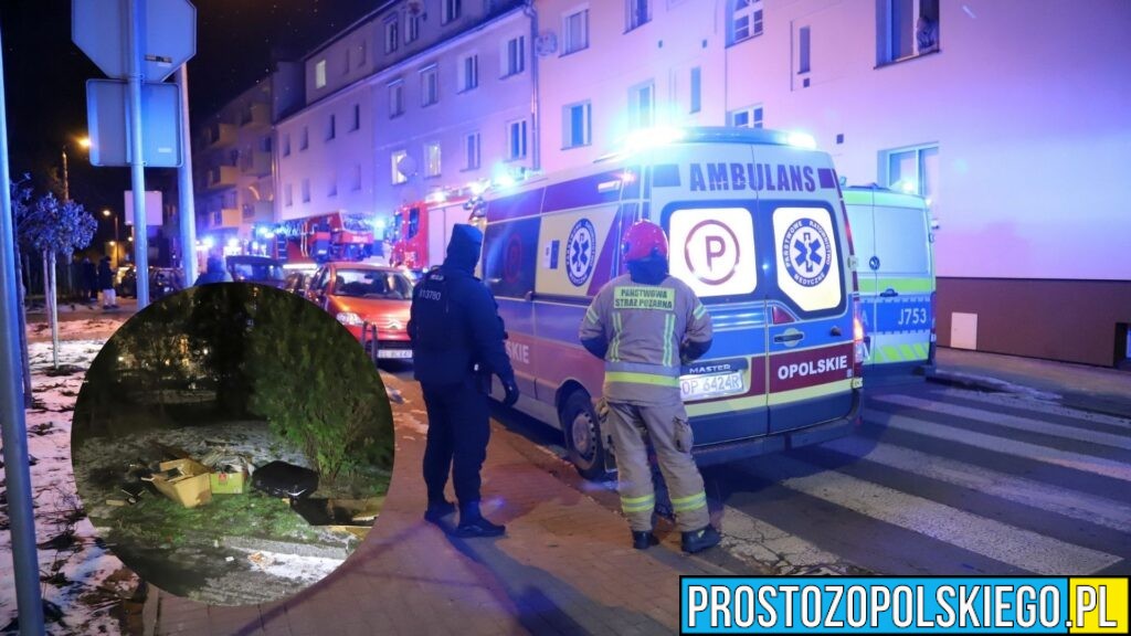 Pożar mieszkania na ul. Licealnej w Opolu. Starszy mężczyzna trafił do szpitala